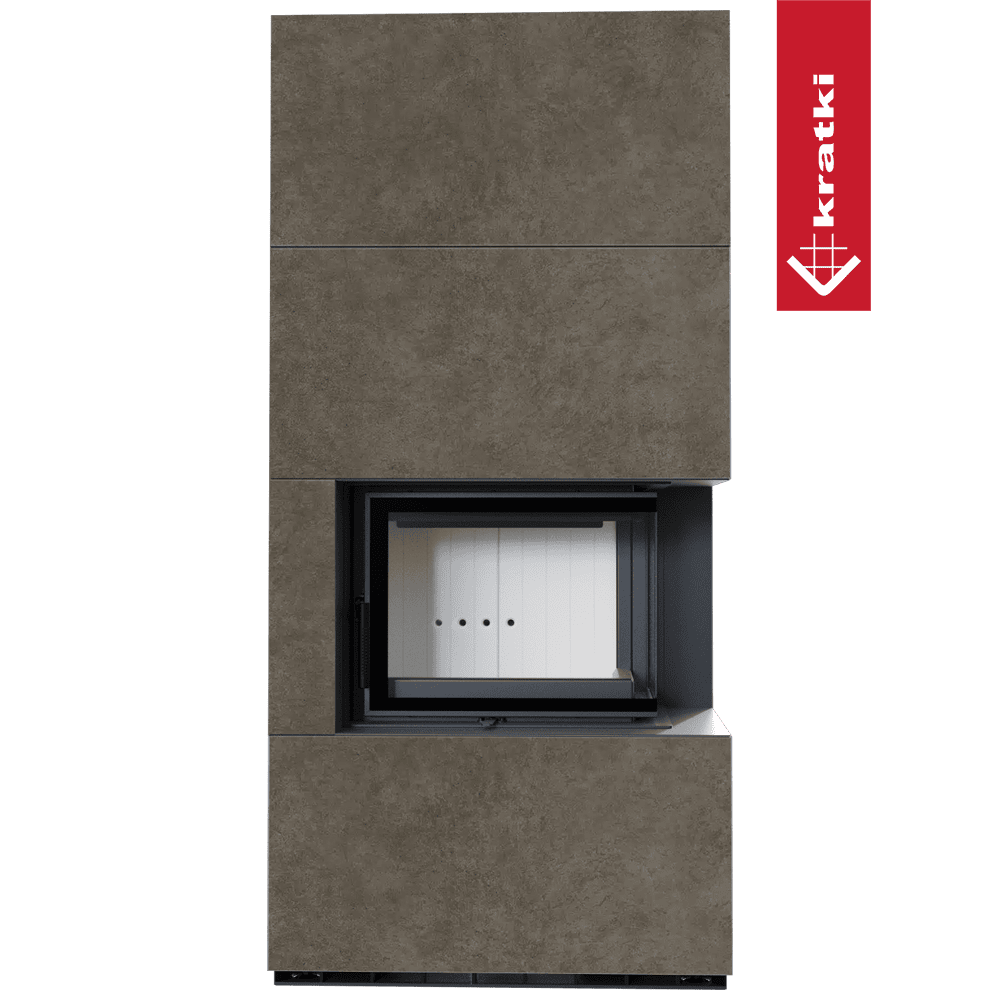 Kratki Kaminbausatz KRATKI FLOKI BOX rechts 8 kW Ø 160 Quarzsinter FOKOS PIOKRATKI MBO