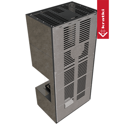 Kratki Kaminbausatz KRATKI FLOKI BOX rechts 8 kW Ø 160 Quarzsinter FOKOS PIOKRATKI MBO