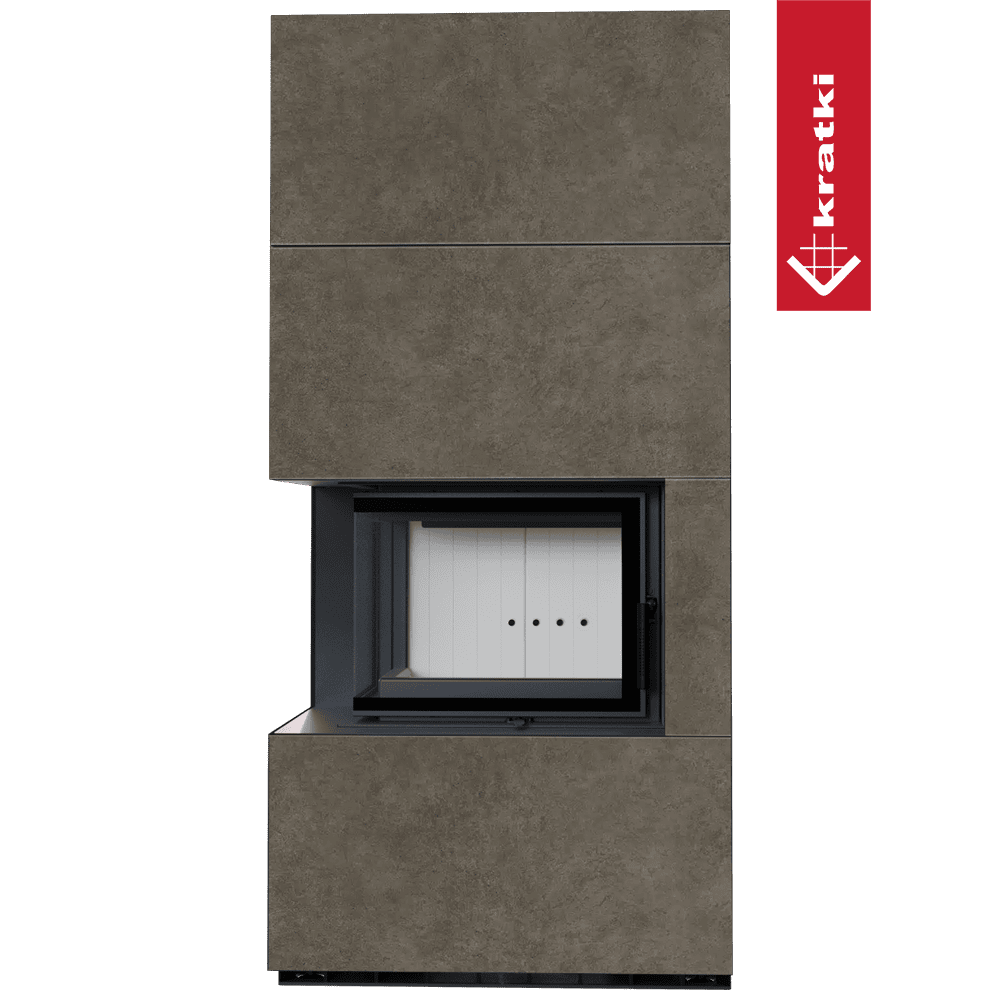 Kratki Kaminbausatz KRATKI FLOKI BOX links 8 kW Ø 160 Quarzsinter FOKOS PIOKRATKI MBO