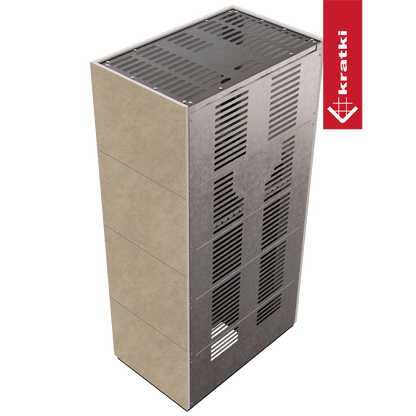 Kratki Kaminbausatz KRATKI FLOKI BOX 8 kW Ø 160 Quarzsinter FOKOS RENA