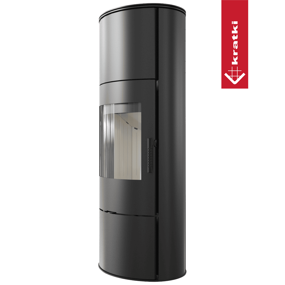 Kratki Kaminofen aus Stahl KRATKI ROLLO Hoch Ø 150 7 kW