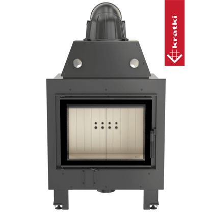 Kratki Kamineinsatz aus Stahl MBM 10 kW Ø 200 Doppelverglassung