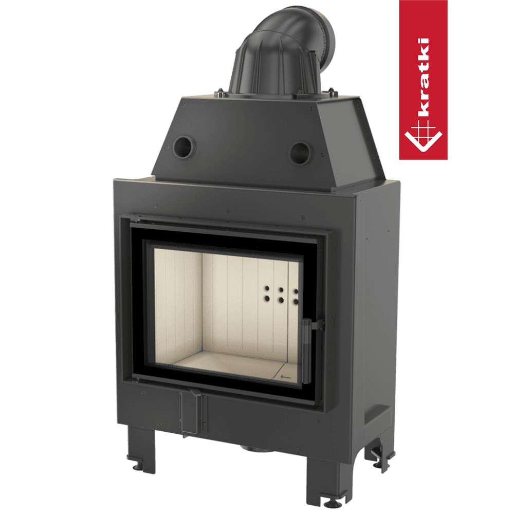 Kratki Kamineinsatz aus Stahl MBM 10 kW Ø 200 Doppelverglassung