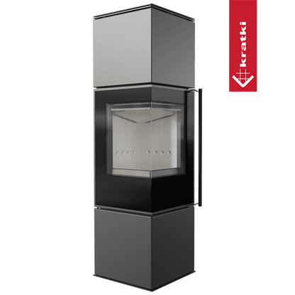 Kratki Kaminofen aus Stahl KRATKI REN/M links Ø 150 7 kW