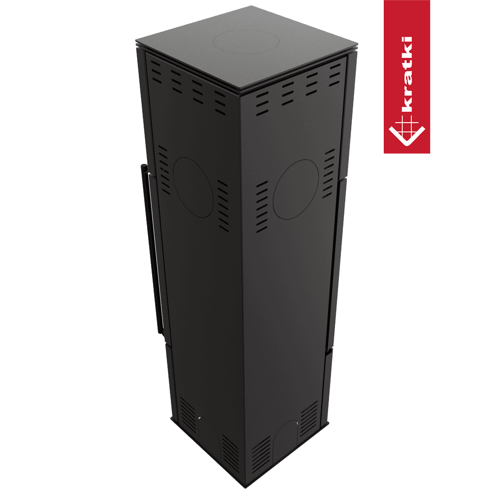 Kratki Kaminofen aus Stahl KRATKI REN/M links Ø 150 7 kW