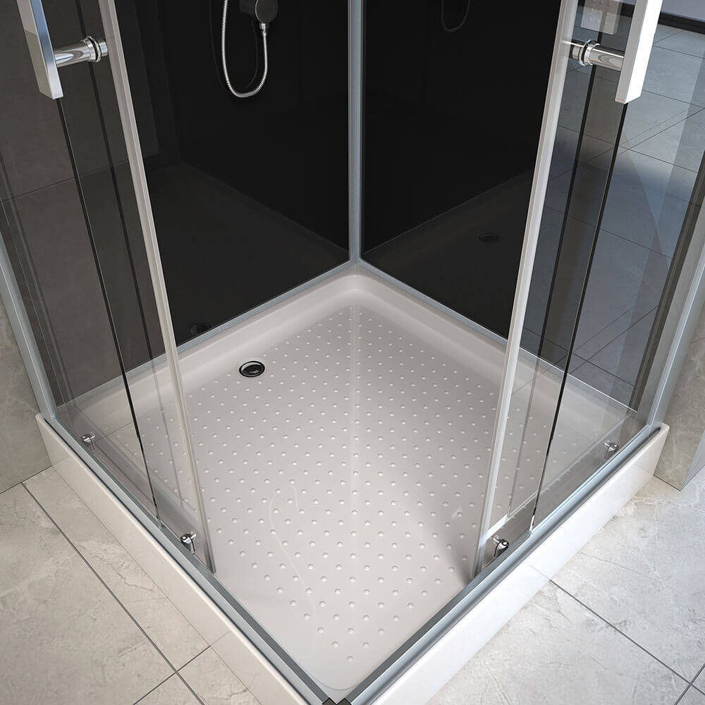 Home Deluxe Duschkabine mit LED-Beleuchtung WAVE M - 90 x 90 cm