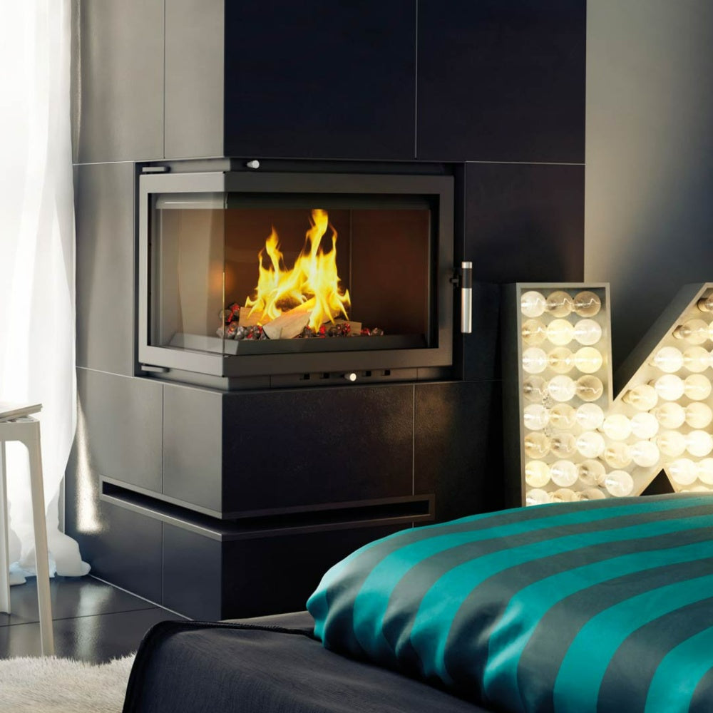Kratki Wasserführender Kamineinsatz KRATKI MAJA DECO rechts 8 kW Ø 180
