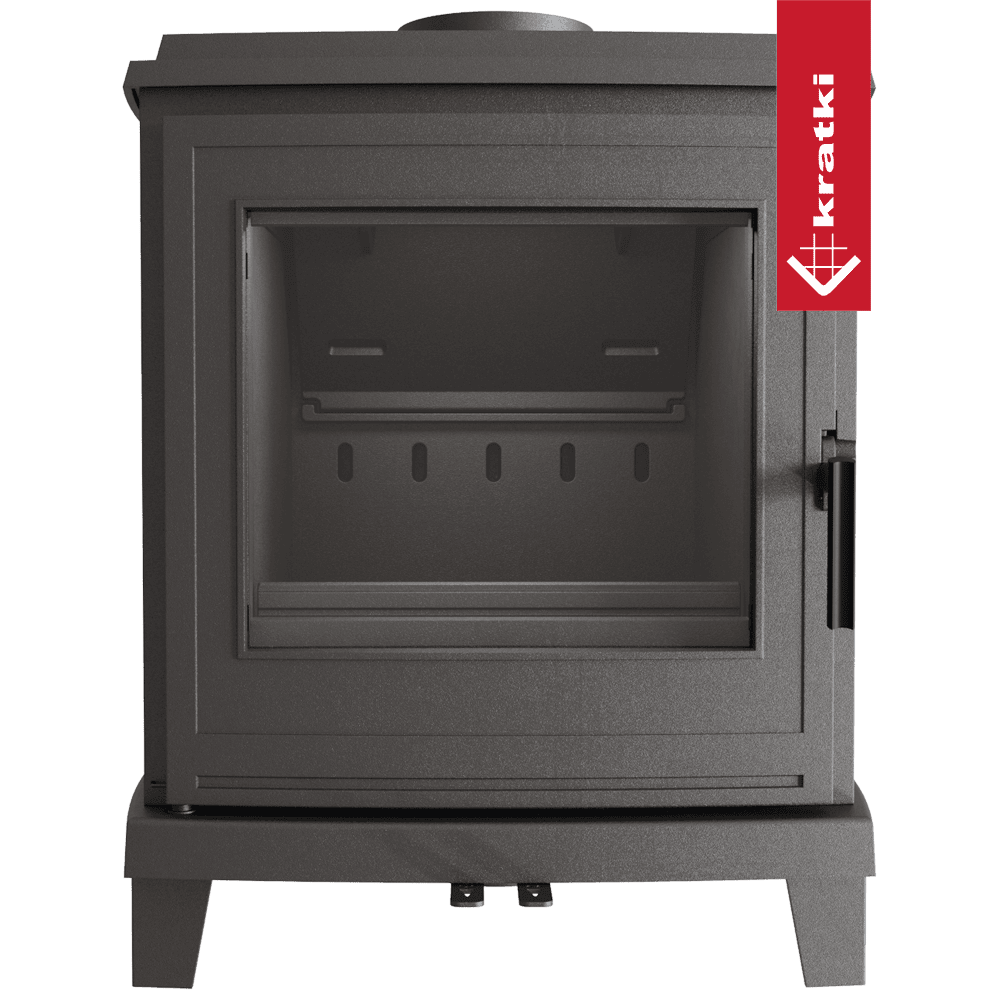 Kratki Gußeisen Kaminofen KRATKI K11 Ø 150 6 kW mit Türfeder