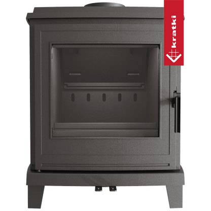 Kratki Gußeisen Kaminofen KRATKI K11 Ø 150 6 kW mit Türfeder
