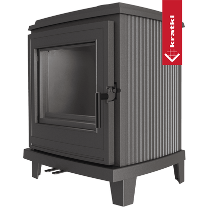 Kratki Gußeisen Kaminofen KRATKI K11 Ø 150 6 kW mit Türfeder