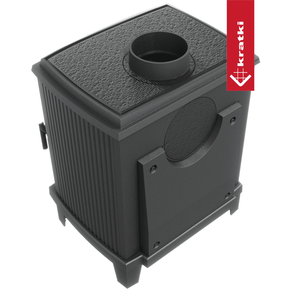 Kratki Gußeisen Kaminofen KRATKI K11 Ø 150 6 kW mit Türfeder