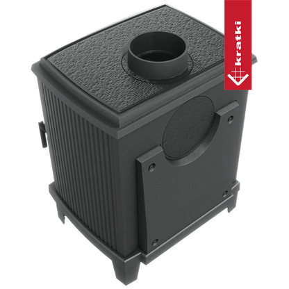 Kratki Gußeisen Kaminofen KRATKI K11 Ø 150 6 kW mit Türfeder
