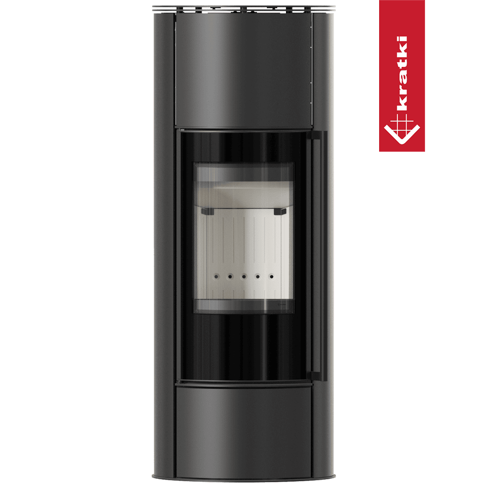 Kratki Kaminofen aus Stahl KRATKI ERIK Hoch Ø 150 5,5 kW