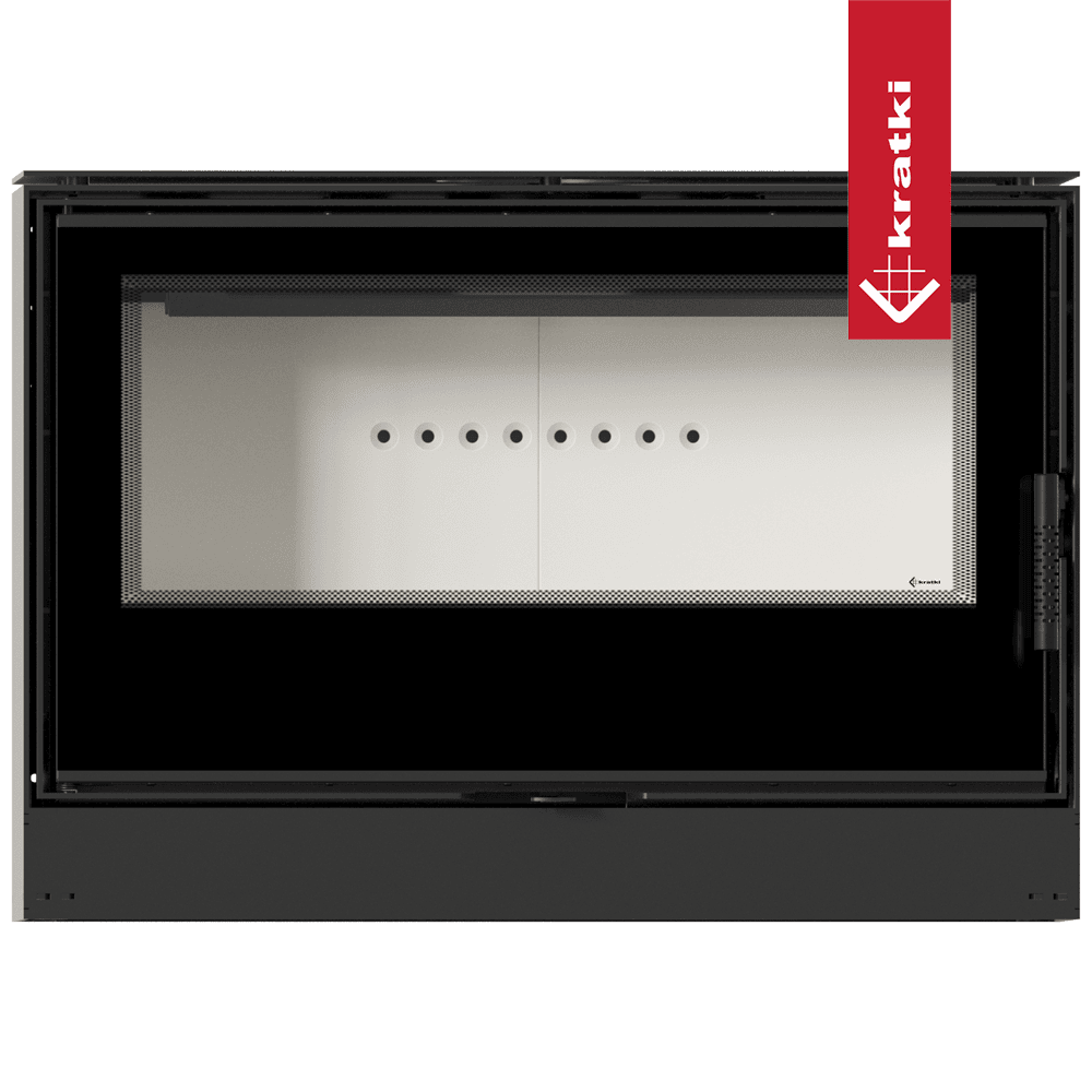 Kratki Kaminofen aus Stahl KRATKI KARI 95 Ø 180 14 kW mit Türfeder