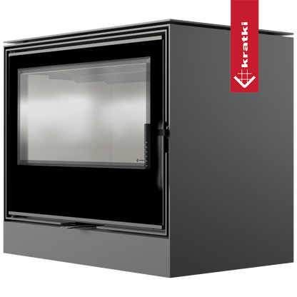 Kratki Kaminofen aus Stahl KRATKI KARI 80 Ø 180 12 kW mit Türfeder