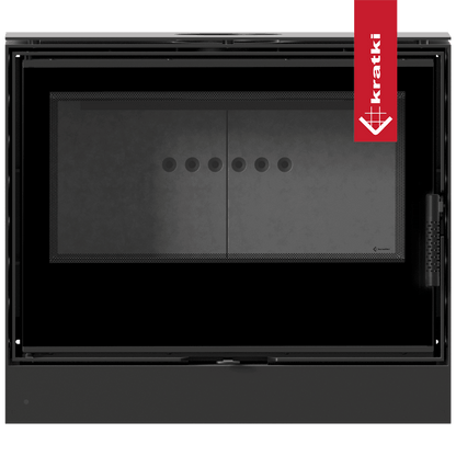Kratki Kaminofen aus Stahl KRATKI KARI 80 Ø 180 12 kW schwarz Verkleidung