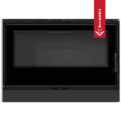Kratki Kaminofen aus Stahl KRATKI KARI 95 Ø 180 14 kW schwarz Verkleidung