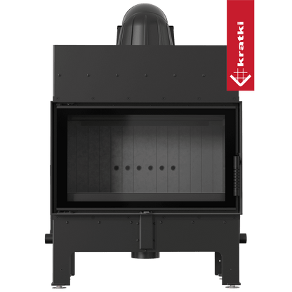 Kratki Kamineinsatz aus Stahl KRATKI FLOKI M 10 kW Ø 200 schwarz Verkleidung