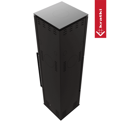 Kratki Kaminofen aus Stahl KRATKI REN/L links Ø 150 7 kW mit Türfeder