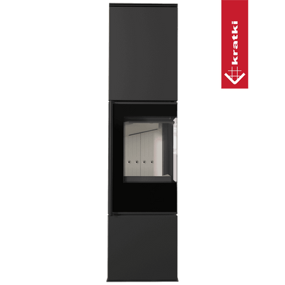Kratki Kaminofen aus Stahl KRATKI REN/L rechts Ø 150 7 kW mit Türfeder