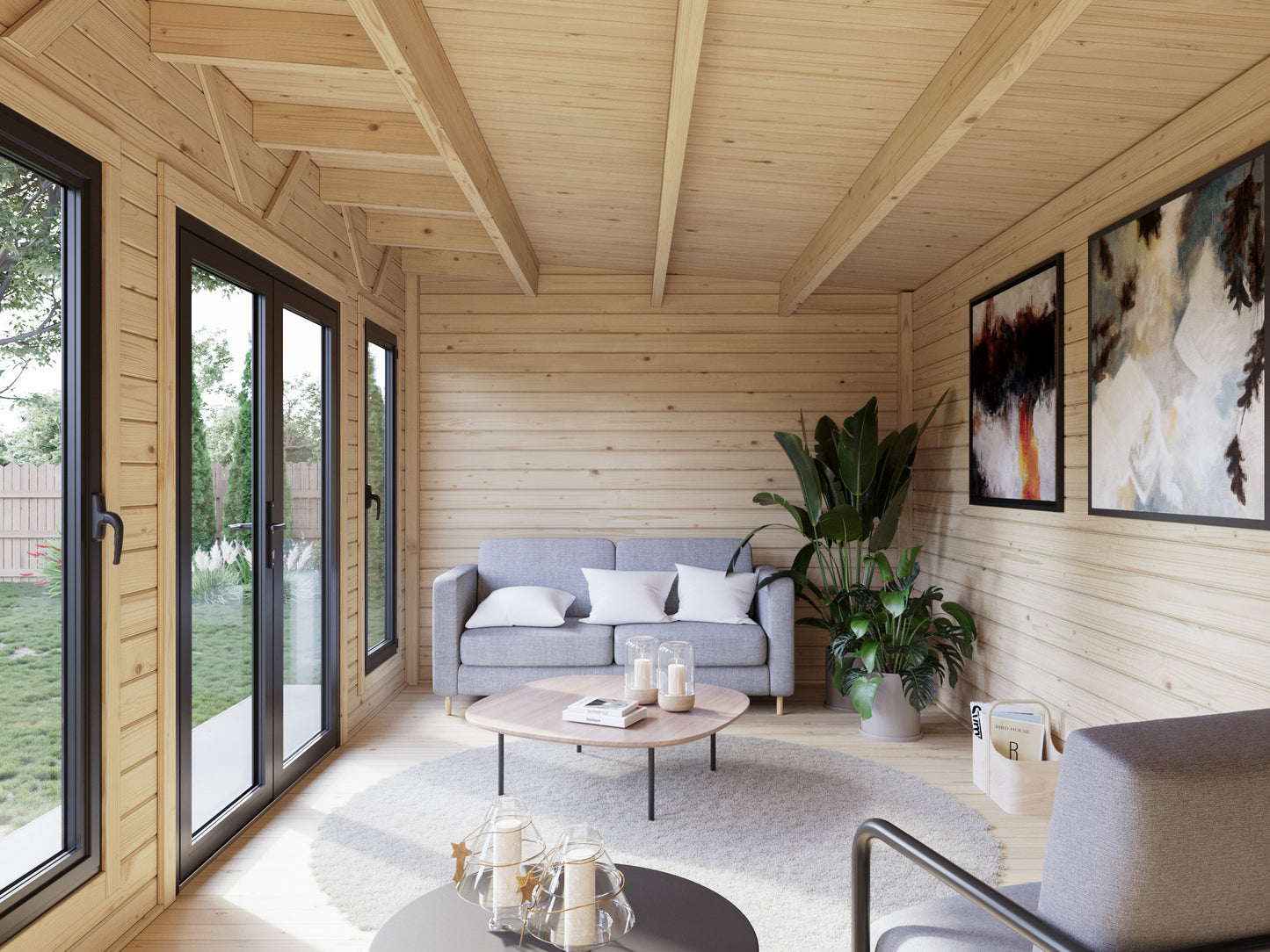Palmako Aurelia 15,2 m2 - Grau tauchgrundiert