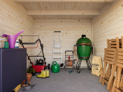 Palmako Ella 6,9 m2 - Lackiert dunkelgrau RAL7012 + weiß RAL9016