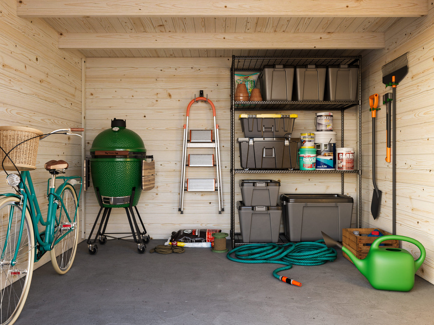 Palmako Ella 8,7+10,0 m2 - Grau tauchgrundiert