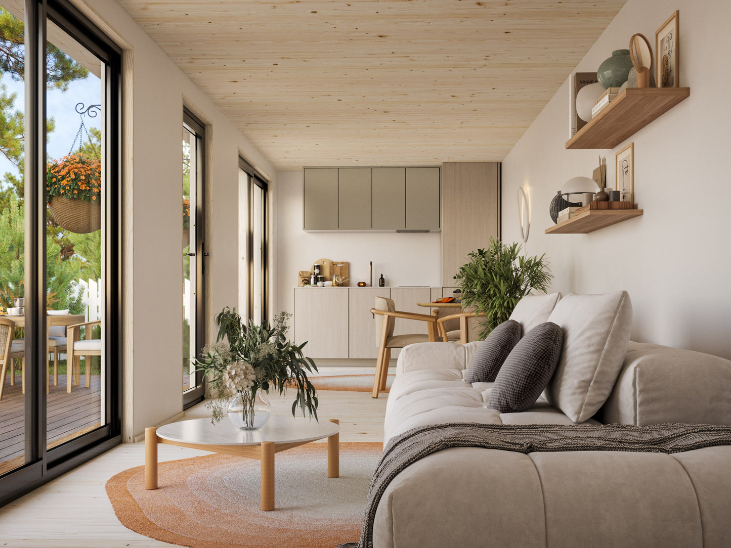 Palmako Rebekka 22,4 m2 - Naturbelassen