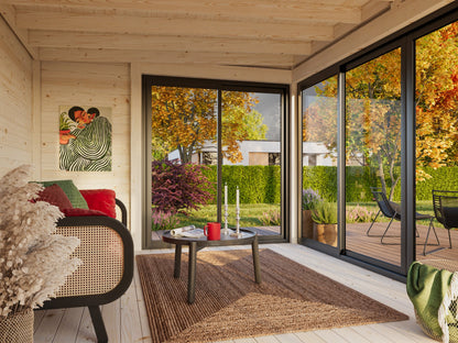 Palmako Serena 12,6 m2 Set 2 Slide - Naturbelassen