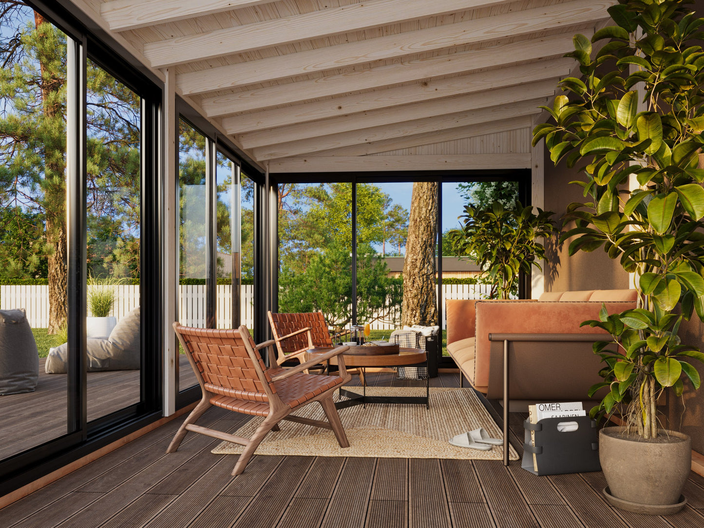 Palmako Lumi 16,2 m2 Slide - Naturbelassen