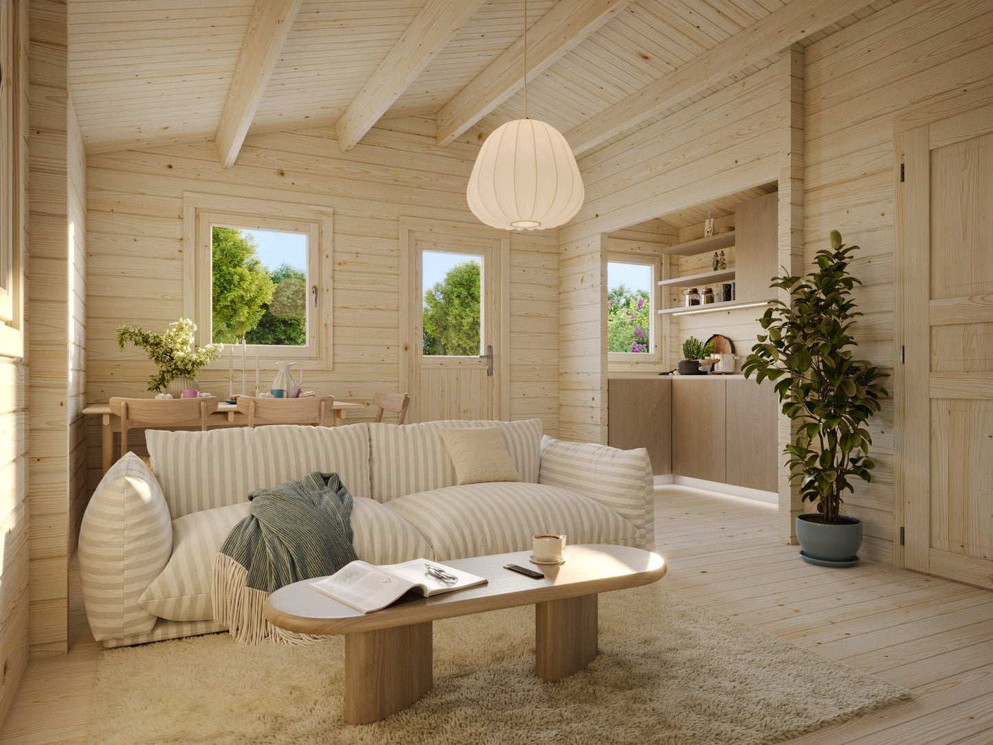 Palmako Emily 39,2 m2 - Naturbelassen