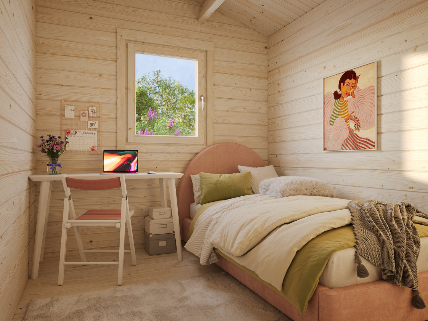 Palmako Emily 39,2 m2 - Naturbelassen
