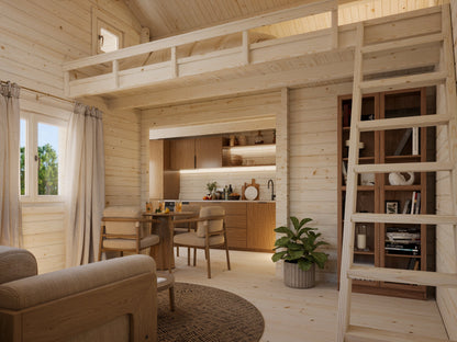 Palmako Emily 40,1+5,2 m2 - Naturbelassen