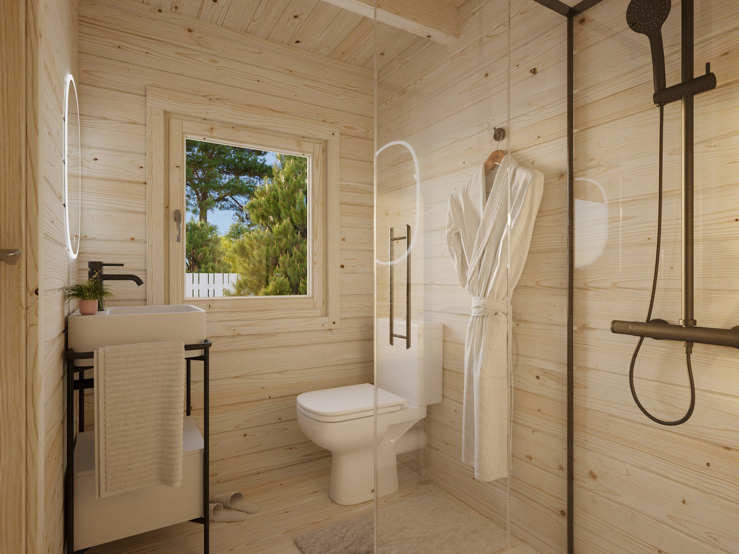 Palmako Emily 40,1+5,2 m2 - Naturbelassen