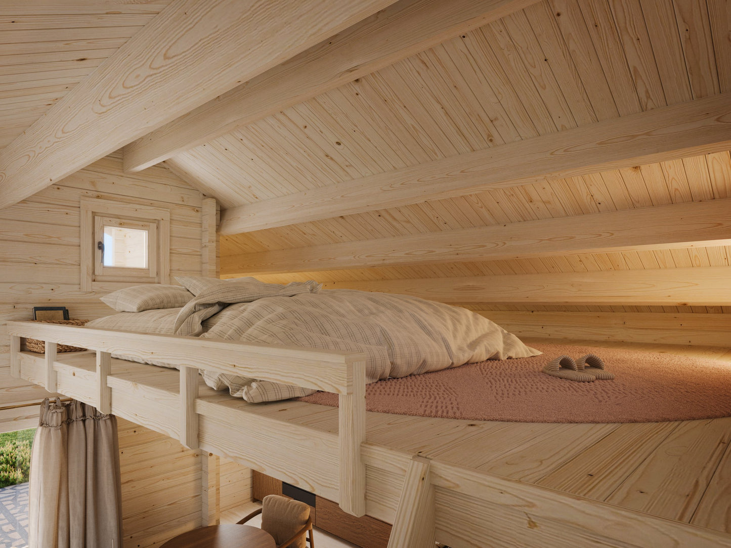 Palmako Emily 40,1+5,2 m2 - Naturbelassen