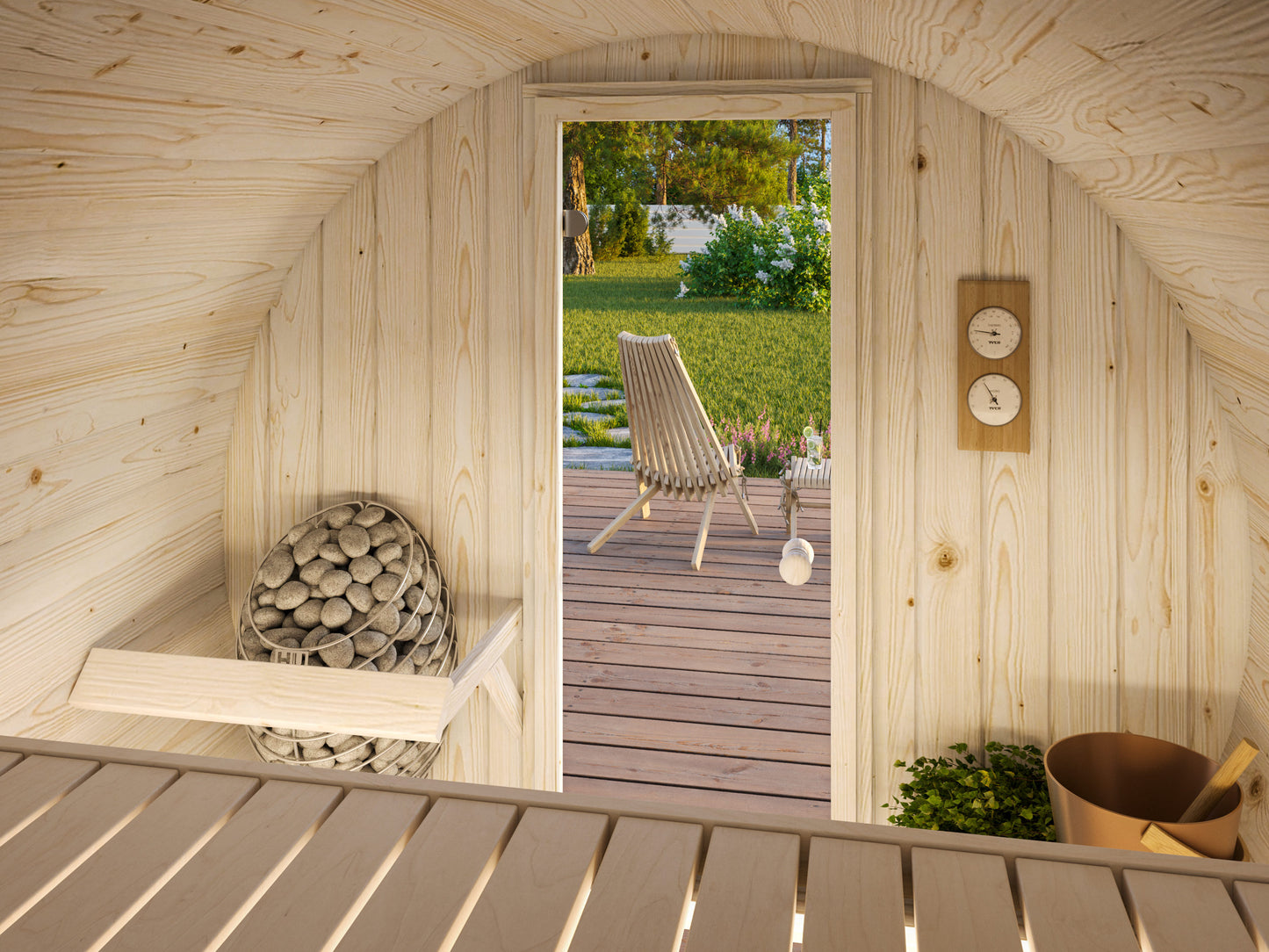 Palmako Anita 0,9 m2 - Naturbelassen