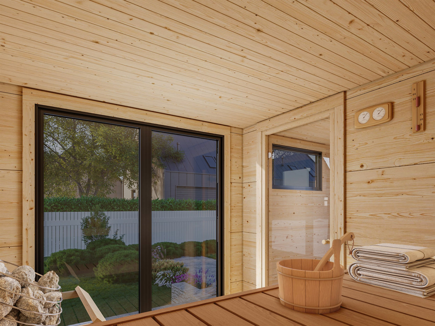 Palmako Grace Sauna 8,2 m2 - Naturbelassen