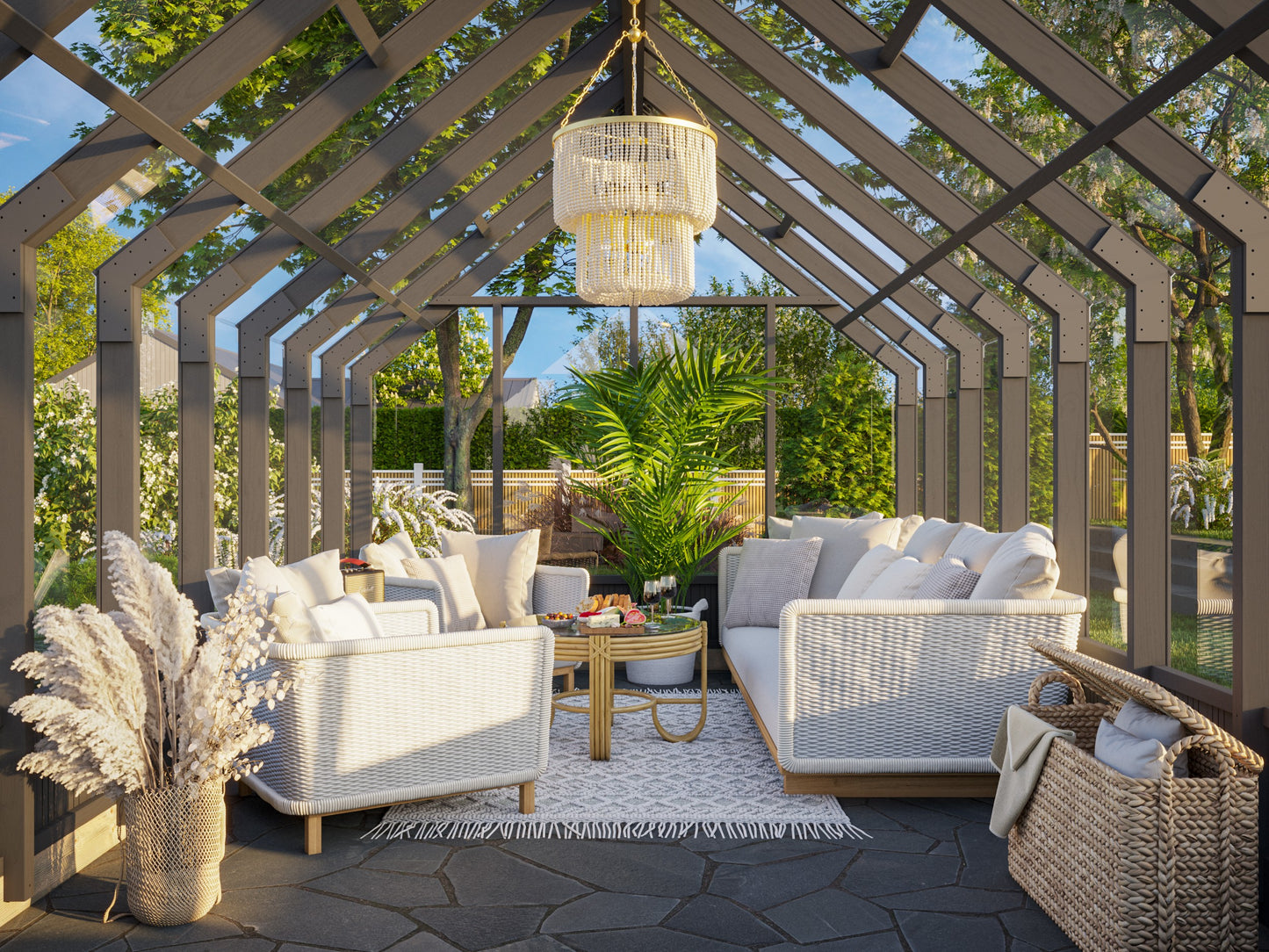Palmako Emilia 13,8 m2 (RAL7012) - Lackiert dunkelgrau RAL7012
