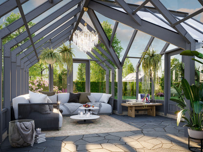 Palmako Emilia 19,1 m2 (RAL7012) - Lackiert dunkelgrau RAL7012