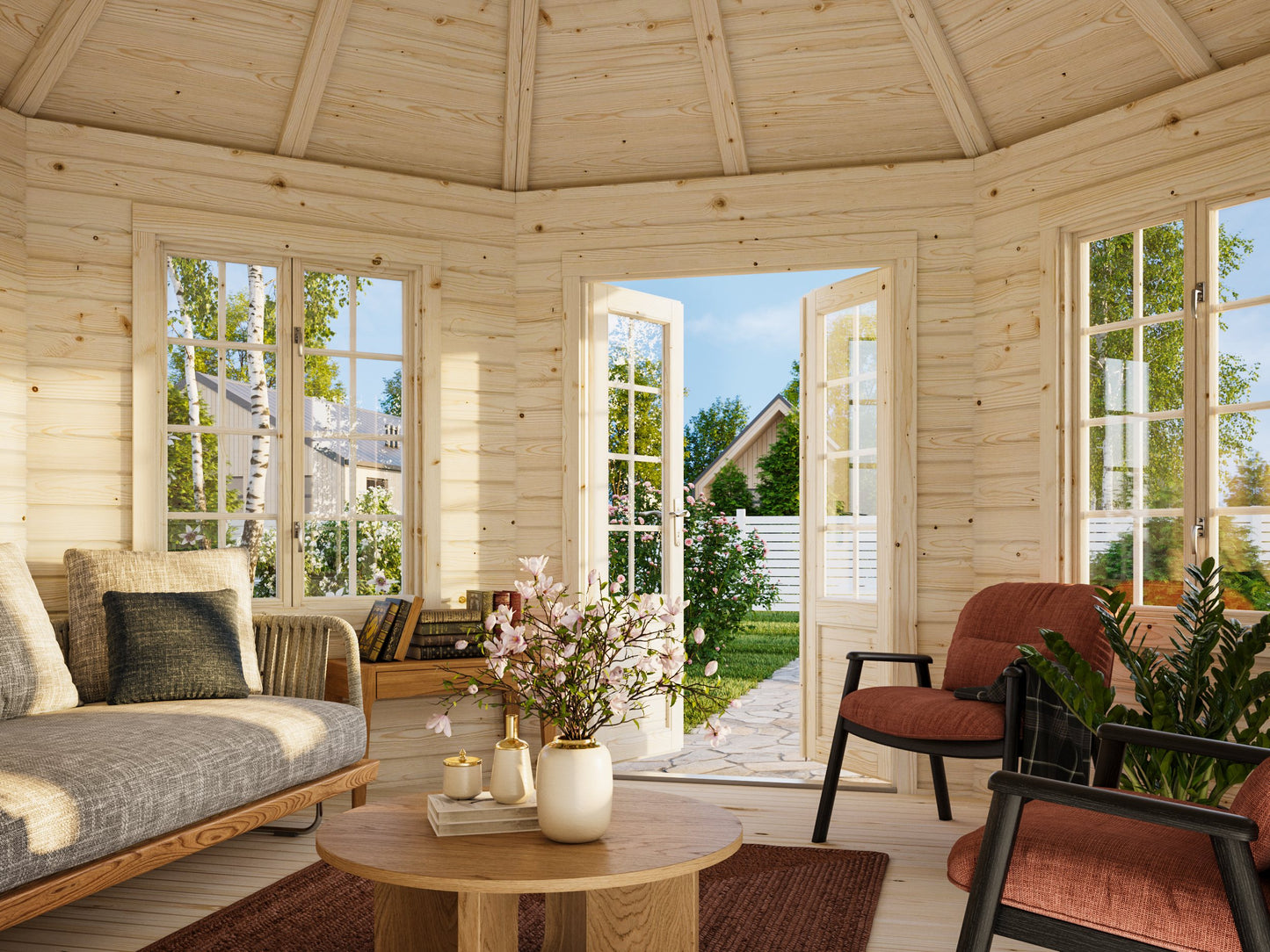 Palmako Hanna 14,1 m2 - Grau tauchgrundiert