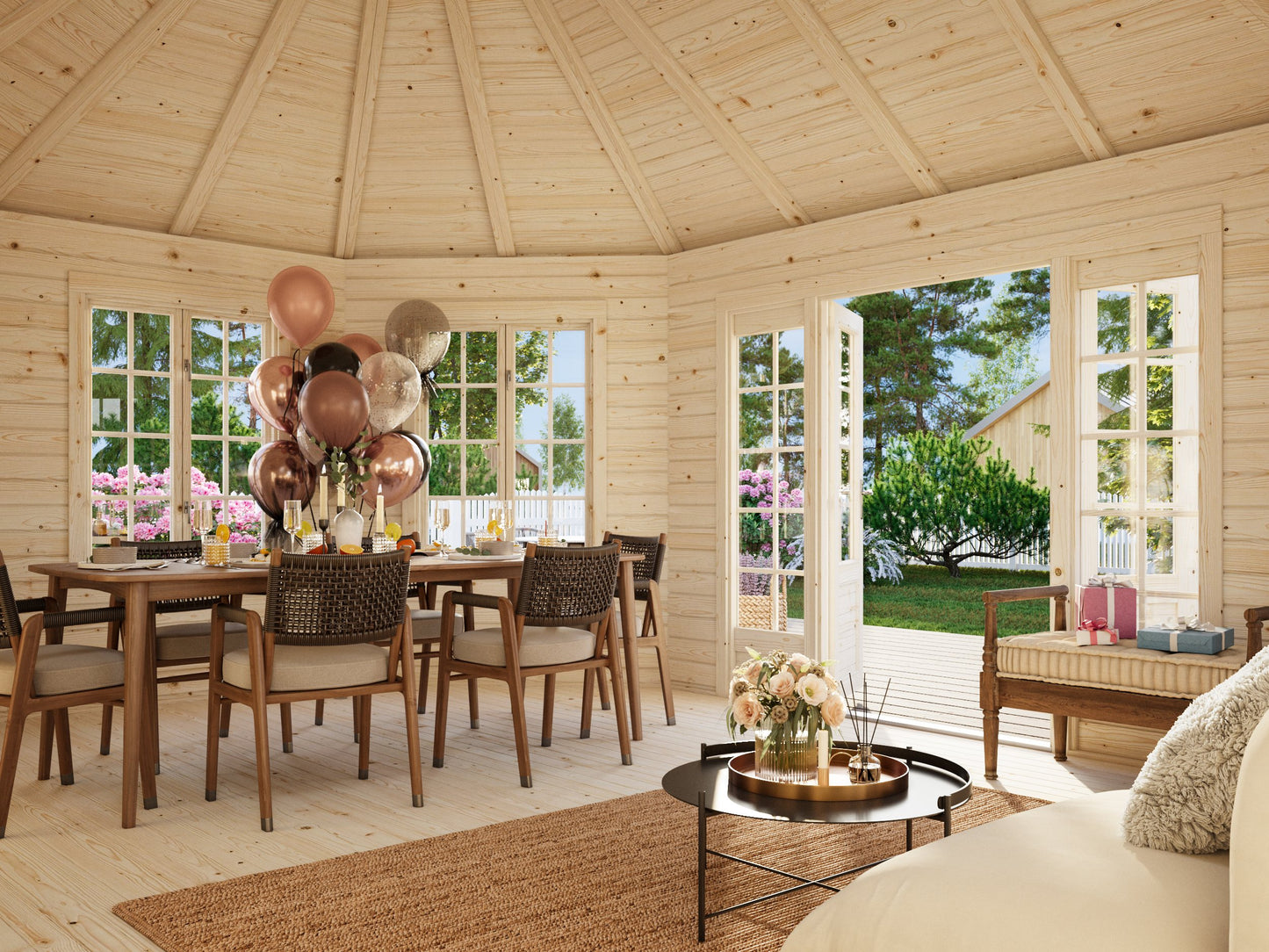 Palmako Hanna 20,3 m2 - Transparent tauchgrundiert