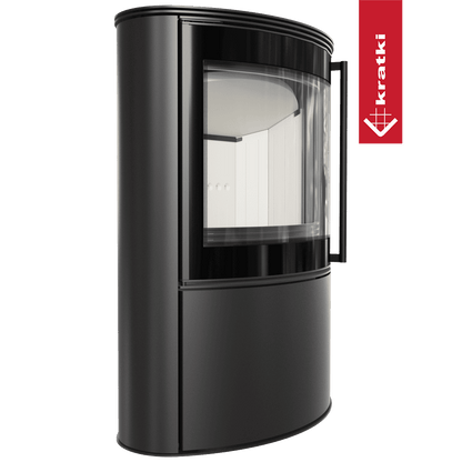 Kratki Kaminofen aus Stahl KRATKI BJORN 10 kW Ø 150 mit Türfeder