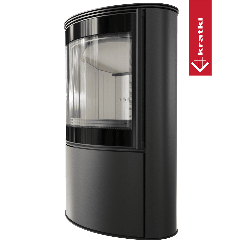 Kratki Kaminofen aus Stahl KRATKI BJORN 10 kW Ø 150 mit Türfeder