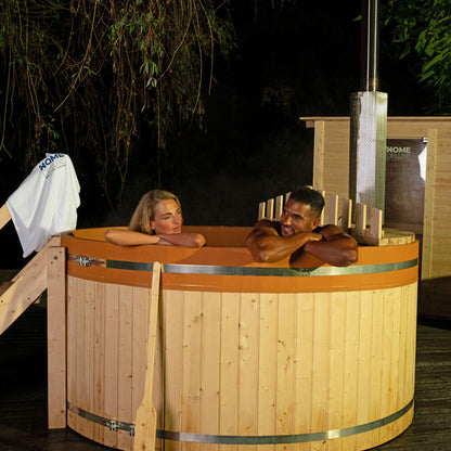 Home Deluxe Hot Tub mit Ofen SKANDI M - Ø180cm