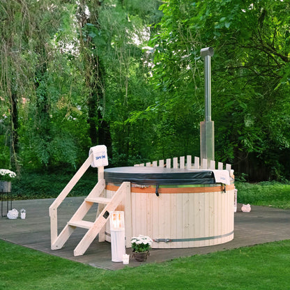 Home Deluxe Hot Tub mit Ofen SKANDI L - Ø210cm