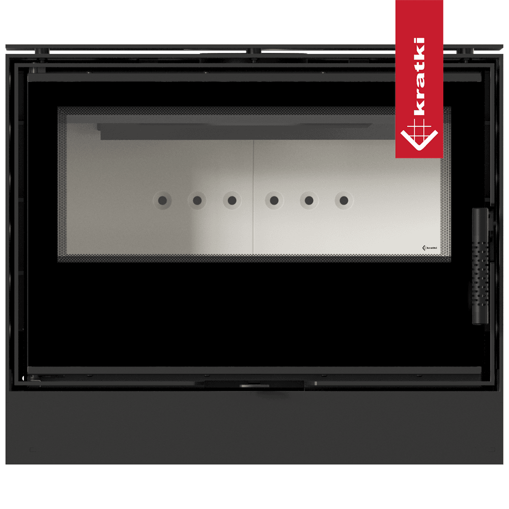 Kratki Kaminofen aus Stahl KRATKI KARI 70 Ø 150 8 kW mit Türfeder