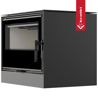 Kratki Kaminofen aus Stahl KRATKI KARI 70 Ø 150 8 kW mit Türfeder