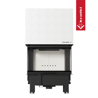 Kratki Kamineinsatz KRATKI REGNOR 800/400 Sprossenverglasung 8 kW Ø 200 mit Türfeder