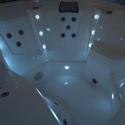 Home Deluxe Outdoor Whirlpool STREAM BIG PURE - 207 x 207 cm für 5 Personen