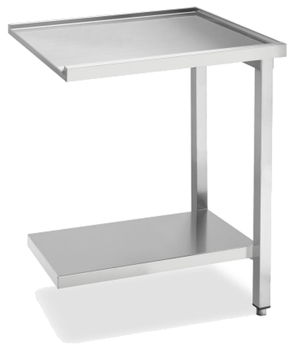 KBS Gastrotechnik Ablauftisch Breite 70cm mit Grundboden ohne Aufkantung